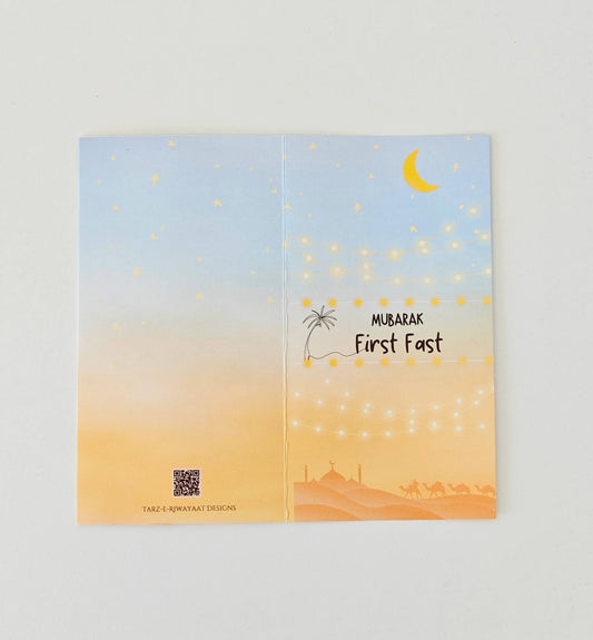 First Fast Money Card - Cash Gift Holder