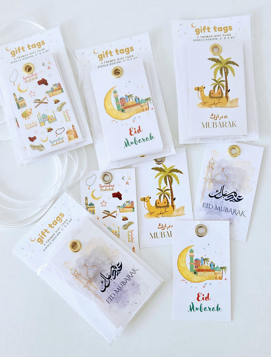 Pack of 5 Festive Gift Tags – 4 Unique Themes